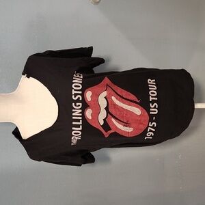 Rolling stones band tee shirt 1975 tour